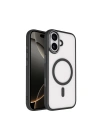 Apple iPhone 17 Kılıf Wireless Şarj Özellikli Zore Krom M-safe Silikon Kapak