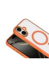Apple iPhone 17 Kılıf Wireless Şarj Özellikli Zore Krom M-safe Silikon Kapak