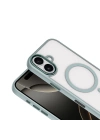 Apple iPhone 17 Kılıf Wireless Şarj Özellikli Zore Krom M-safe Silikon Kapak