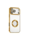 Apple iPhone 17 Pro Kılıf Kamera Korumalı Logo Gösteren Zore Omega Kapak