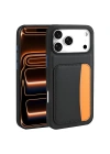 Apple iPhone 17 Pro Kılıf Kartlıklı Zore X-Kart Silikon Kapak