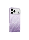 Apple iPhone 17 Pro Kılıf M-Safe Şarj Özellikli Orjinal Swarovski Taşlı Zore Paris Rovix Sert PC Kapak