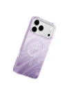 Apple iPhone 17 Pro Kılıf M-Safe Şarj Özellikli Orjinal Swarovski Taşlı Zore Paris Rovix Sert PC Kapak