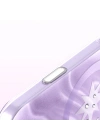 Apple iPhone 17 Pro Kılıf M-Safe Şarj Özellikli Orjinal Swarovski Taşlı Zore Paris Rovix Sert PC Kapak