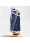 Apple iPhone 17 Pro Kılıf Zore M-safe Şarj Özellikli Şeffaf Kamera Kontrol Butonlu Lugano Kapak
