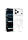Apple iPhone 17 Pro Max Kılıf Damla Taşlı Zore Rivas Sert PC Kapak