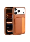 Apple iPhone 17 Pro Max Kılıf Kartlıklı Zore X-Kart Silikon Kapak