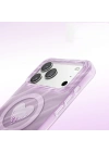 Apple iPhone 17 Pro Max Kılıf M-Safe Şarj Özellikli Orjinal Swarovski Taşlı Zore Paris Rovix Sert PC Kapak