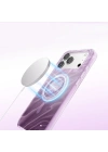 Apple iPhone 17 Pro Max Kılıf M-Safe Şarj Özellikli Orjinal Swarovski Taşlı Zore Paris Rovix Sert PC Kapak