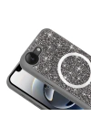 Apple iPhone 17E Kılıf Pırlanta Tasarımlı M-safe Şarj Özellikli Zore Mozaik Silikon Kapak
