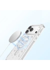 Apple iPhone 18 Pro Kılıf M-Safe Şarj Özellikli Zore Paris Mova Sert PC Kapak