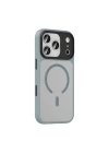 Apple iPhone 18 Pro Kılıf Mat Arka Yüzey Wireless Şarj Özellikli Zore Flet M-safe Kapak