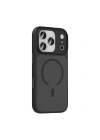 Apple iPhone 18 Pro Kılıf Mat Arka Yüzey Wireless Şarj Özellikli Zore Flet M-safe Kapak