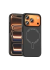 Apple iPhone 18 Pro Max Kılıf M-Safe Şarj Özellikli Kamera Korumalı Zore Elio Sert PC Kapak