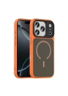 Apple iPhone 18 Pro Max Kılıf Mat Arka Yüzey Wireless Şarj Özellikli Zore Flet M-safe Kapak