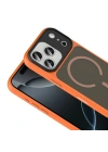 Apple iPhone 18 Pro Max Kılıf Mat Arka Yüzey Wireless Şarj Özellikli Zore Flet M-safe Kapak