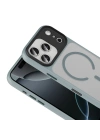 Apple iPhone 18 Pro Max Kılıf Mat Arka Yüzey Wireless Şarj Özellikli Zore Flet M-safe Kapak