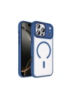 Apple iPhone 18 Pro Max Kılıf Wireless Şarj Özellikli Zore Krom M-safe Silikon Kapak