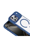 Apple iPhone 18 Pro Max Kılıf Wireless Şarj Özellikli Zore Krom M-safe Silikon Kapak