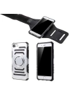 Apple iPhone 5 Kılıf Zore 2 in 1 Kol Bandı
