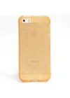 Apple iPhone 5 Kılıf Zore Kare Kabartmalı Silikon