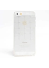 Apple iPhone 5 Kılıf Zore Kare Kabartmalı Silikon