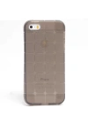 Apple iPhone 5 Kılıf Zore Kare Kabartmalı Silikon