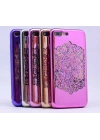 Apple iPhone 6 Plus Kılıf Zore Lazer Çiçekli Sıvılı