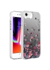 Apple iPhone 7 Kılıf Desenli Zore Silver Sert Kapak