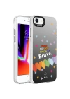 Apple iPhone 7 Kılıf Desenli Zore Silver Sert Kapak