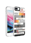 Apple iPhone 7 Plus Kılıf Desenli Zore Silver Sert Kapak