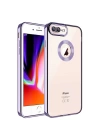 Apple iPhone 7 Plus Kılıf Kamera Korumalı Logo Gösteren Zore Omega Kapak
