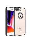 Apple iPhone 7 Plus Kılıf Kamera Korumalı Logo Gösteren Zore Omega Kapak