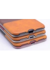 Apple iPhone 7 Plus Kılıf Zore Derili Deku Silikon