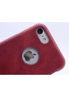 Apple iPhone 7 Plus Kılıf Zore Derili Deku Silikon