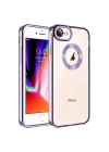 Apple iPhone 8 Kılıf Kamera Korumalı Logo Gösteren Zore Omega Kapak