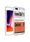 Apple iPhone 8 Plus Kılıf Airbag Kenarlı Renkli Desenli Silikon Zore Elegans Kapak