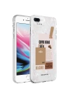 Apple iPhone 8 Plus Kılıf Mermer Desenli Zore Marbello Kapak