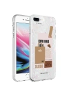 Apple iPhone 8 Plus Kılıf Mermer Desenli Zore Marbello Kapak