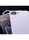 Apple iPhone 8 Plus Zore Kavisli Arka Karbon Koruyucu Jelatin