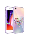 Apple iPhone SE 2020 Kılıf Kamera Korumalı Desenli Sert Silikon Zore Epoksi Kapak
