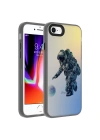 Apple iPhone SE 2022 Kılıf Desenli Zore Dragon Sert Kapak