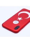 Apple iPhone X Kılıf Zore Bayrak Silikon