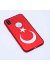 Apple iPhone X Kılıf Zore Bayrak Silikon