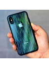 Apple iPhone X Kılıf Zore Çizgili Craft Arka Kapak