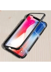 Apple iPhone X Kılıf Zore Devrim Mıknatıslı Cam Kapak