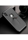 Apple iPhone X Kılıf Zore Wave Standlı Mıknatıslı Kapak