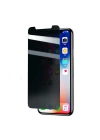 Apple iPhone X ​​​​​​​​​​​​Zore Rika Premium Privacy Temperli Cam Ekran Koruyucu