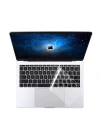 Apple Macbook 13 Pro Touch Bar A1706 Zore Klavye Koruyucu Şeffaf Silikon Ped
