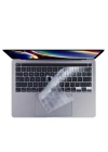 Apple Macbook 13 Pro Touch Bar A1706 Zore Klavye Koruyucu Şeffaf Silikon Ped